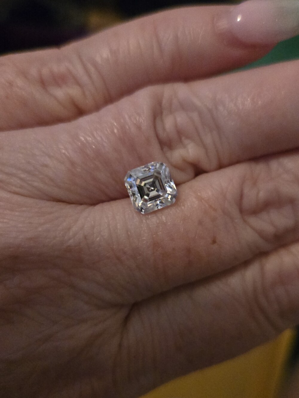 2 Ct Asscher Cut Moissanite